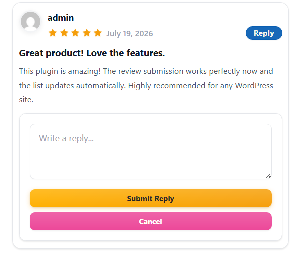 Product screenshot